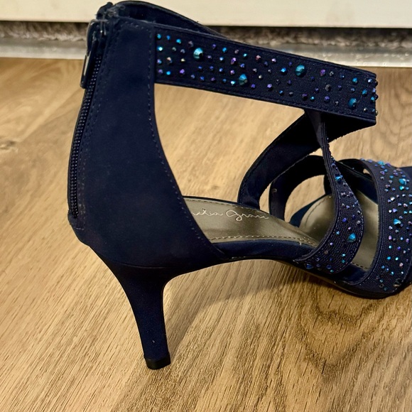 Blue Rhinestone Heels - Picture 9 of 10